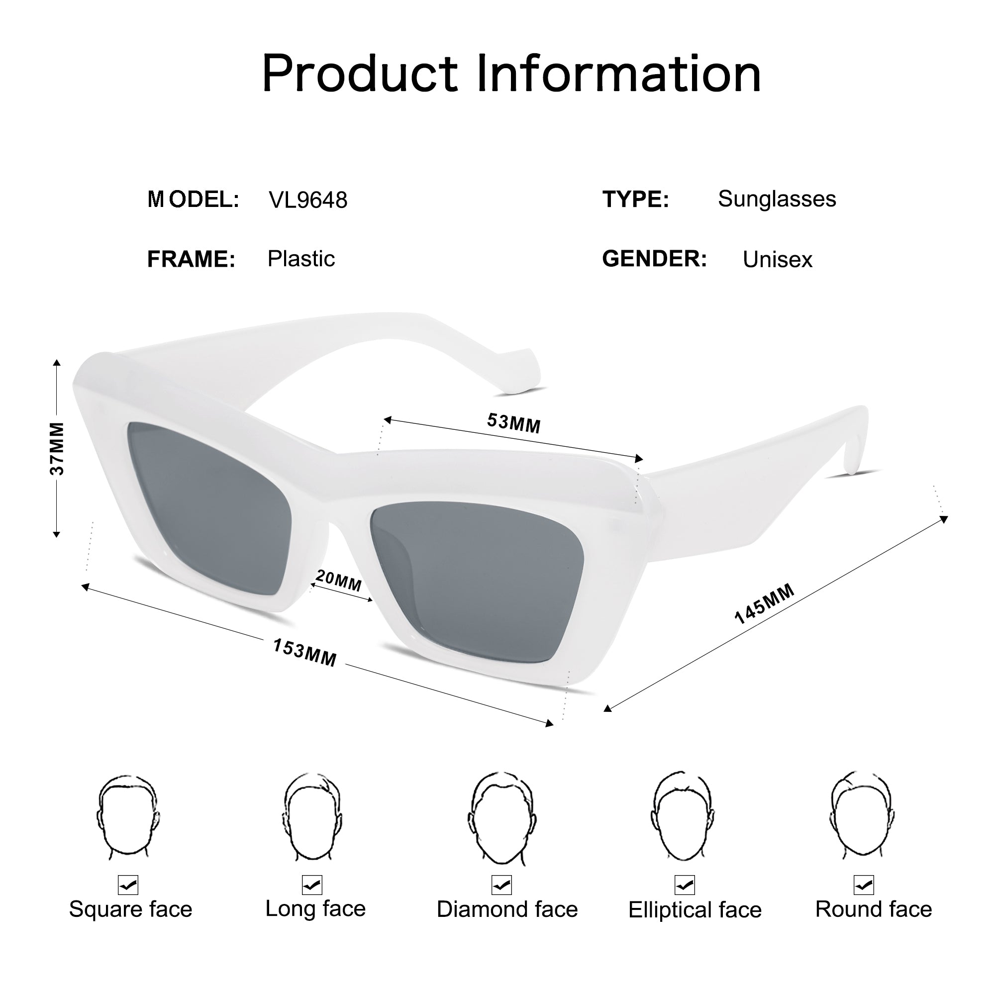 Vanlinker Square Aviator Sunglasses Sunglasses For Men Square Shades Uv400 Vl9523b Action 3187